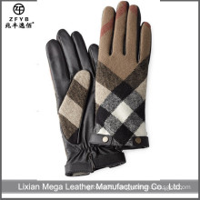 Fashion Smartphone Touch Mens Leather Gloves